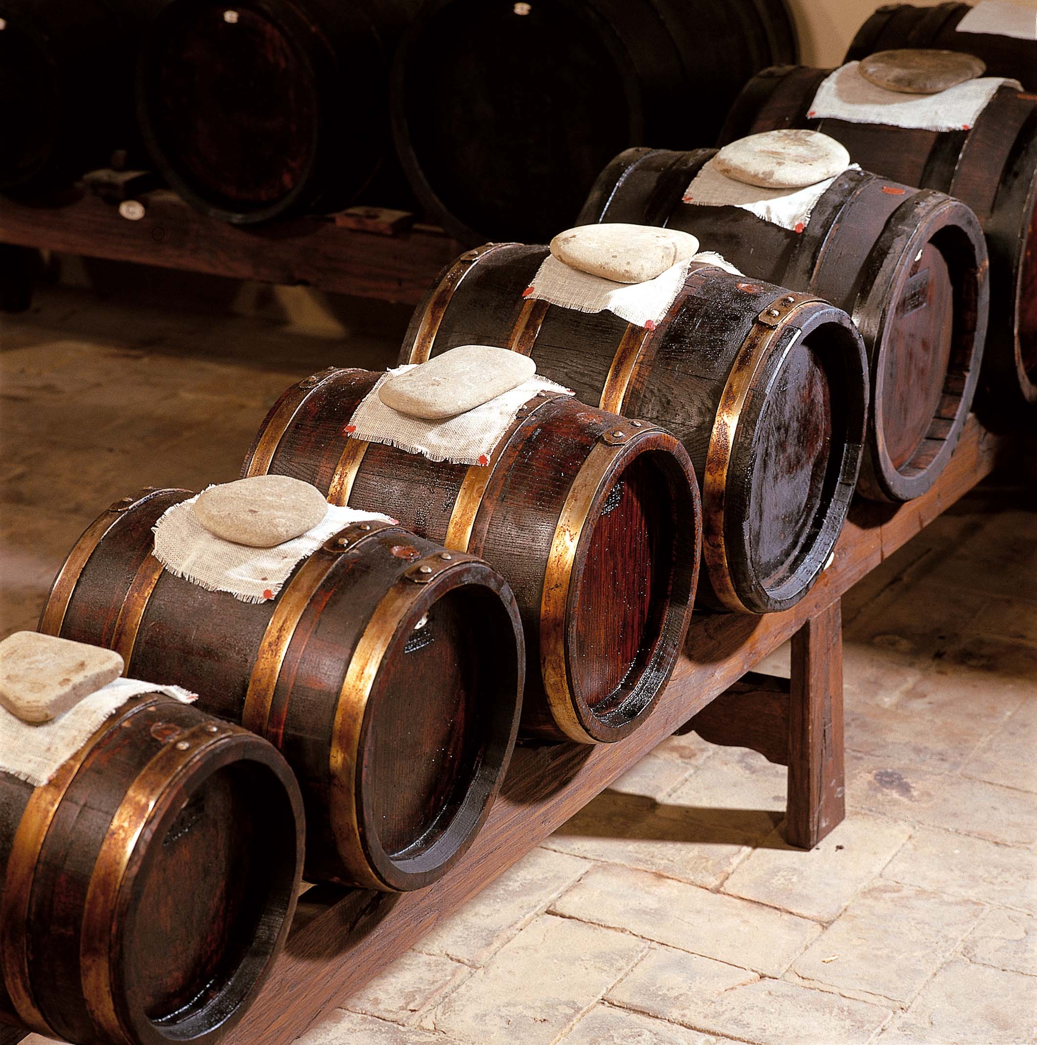 Traditional balsamic vinegar barrels