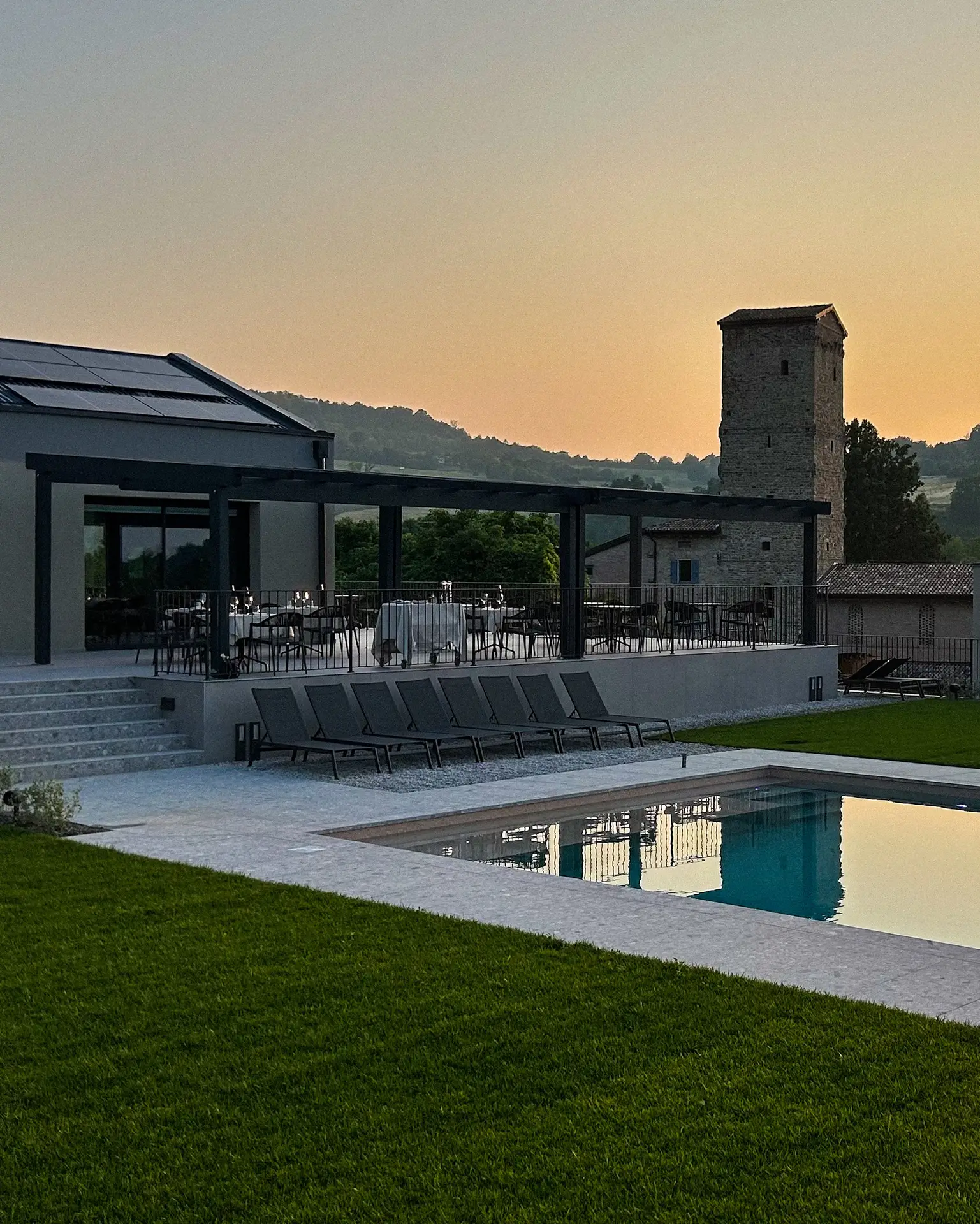 Borgo Torre della Montina and pool